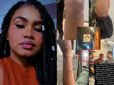 Mulher leva 'voadora' por palito de dente e acuso donos de bar de racismo