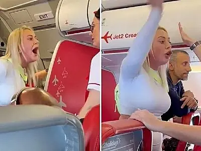 Mulher é expulsa de avião após se irritar com choro de bebês e agredir tripulação
