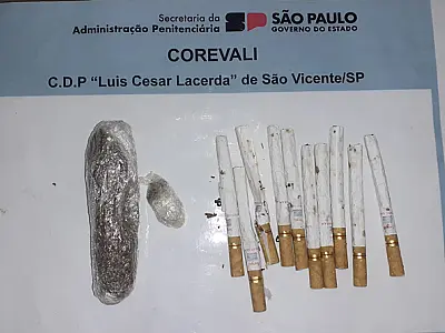 CDP de São Vicente tem duas apreensões de entorpecentes com visitantes no fim de semana
