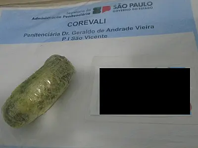 Polícia Penal da P1 de São Vicente intercepta droga com visitantes de presos
