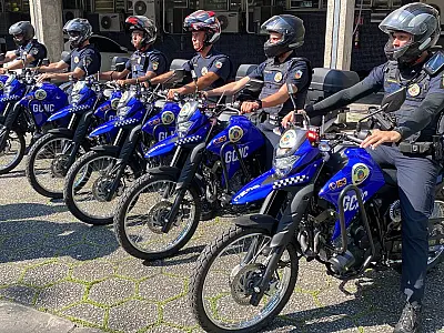 Guarda Civil Municipal reforça patrulhamento com 6 novas motos-viaturas
