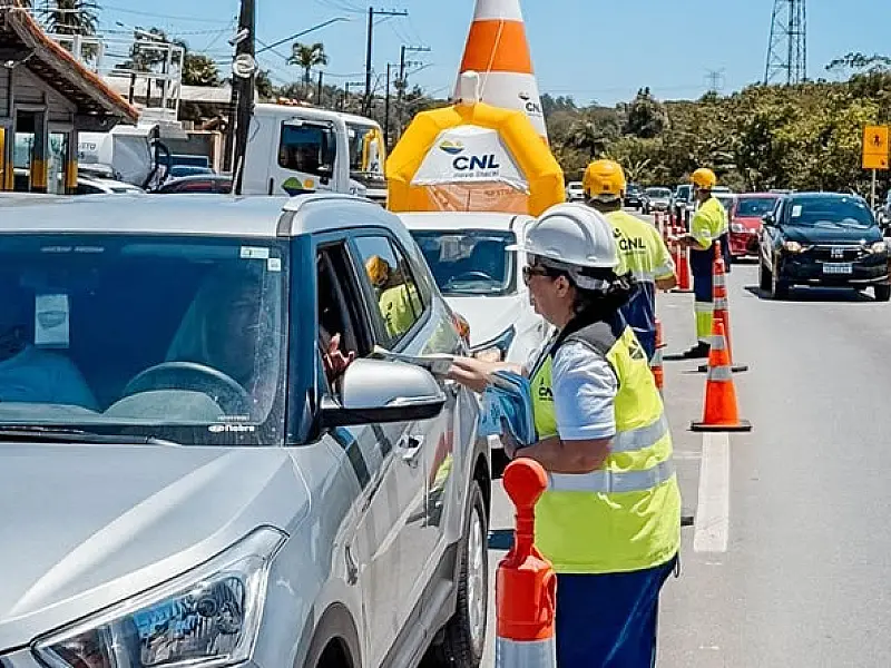 CNL faz ações de orientação sobre novo sistema de pedágio eletrônico em Bertioga e Mogi das Cruzes
