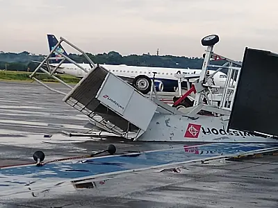 Tempestade e fortes ventos trazem problemas ao Aeroporto de Guarulhos; veja vídeo