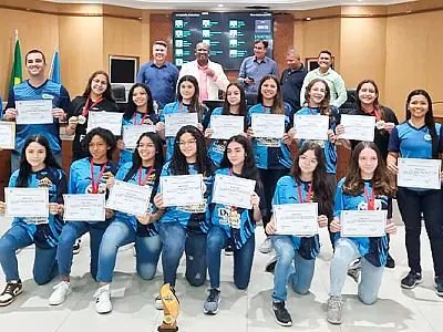Colégio Expressão recebe Moção de Aplauso pelo título na 17 ª Copa TV Tribuna de Handebol Escolar