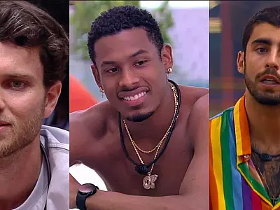 Lucas, Paulo André e Pedro Scooby estão no Paredão