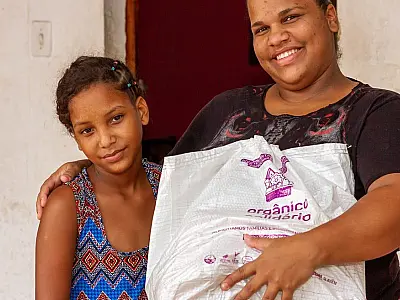 Projeto distribui em dois anos 500 toneladas de alimentos orgânicos