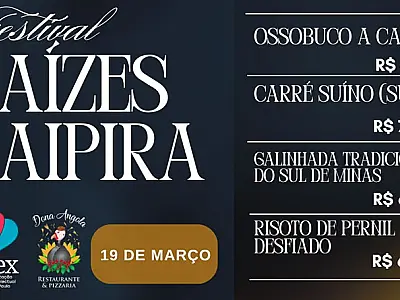 Festival Raízes Caipira une gastronomia e solidariedade em prol do NUREX em Santos