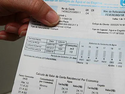 Conta de água da Sabesp fica 9,6% mais cara a partir desta quarta