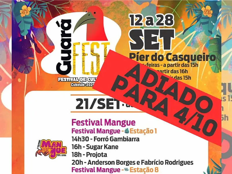 Guará Fest é suspenso neste domingo (21) por conta dos eventos climáticos