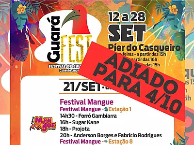 Guará Fest é suspenso neste domingo (21) por conta dos eventos climáticos