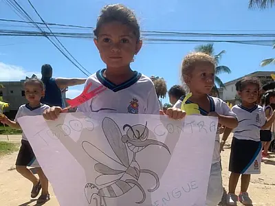 Guarujá realiza "Dia D" de combate à dengue nas escolas
