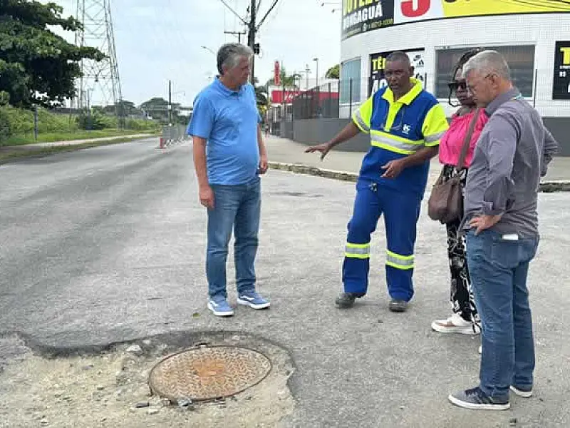 Mongaguá busca soluções para eliminar vazamentos dos PVs da Sabesp