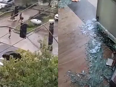 Veja o vídeo: Prefeitura de São Vicente tem vidraças apedrejadas por pessoas em situação de rua