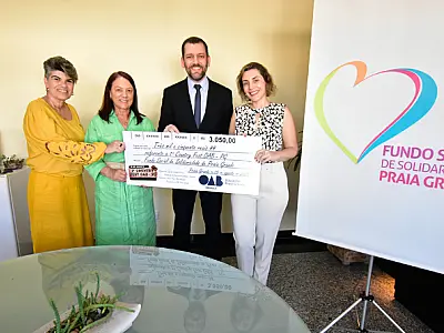 OAB-Praia Grande/SP doa mais de R$ 3 mil reais para o Fundo Social de Solidariedade