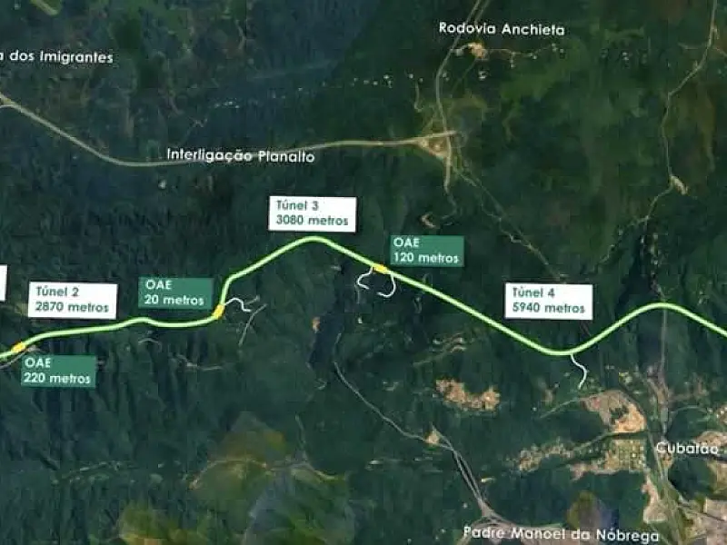 Governo de São Paulo lança projeto para a construção da terceira pista da rodovia dos Imigrantes