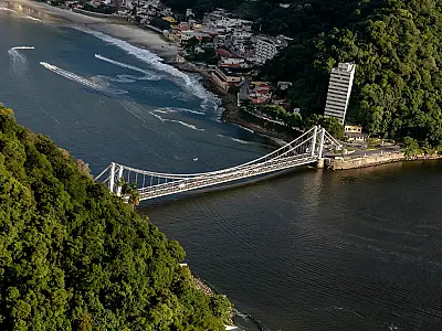 Reforma da Ponte Pênsil ultrapassa marca de 70% dos serviços concluídos