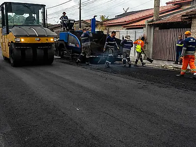 Obras de pavimentação transformam ruas do conjunto habitacional no Indaiá