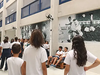 Alunos vivenciam dinâmicas de combate ao bullying em escola de Santos