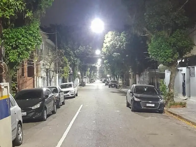 Ilha Diana é o 15º bairro de Santos com 100% da iluminação em LED