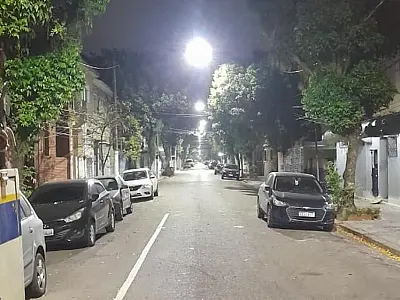 Ilha Diana é o 15º bairro de Santos com 100% da iluminação em LED