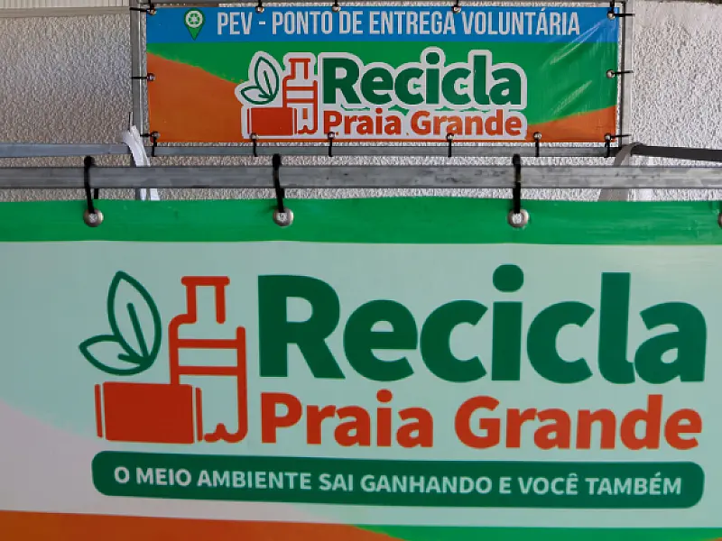 Com foco no turismo sustentável, Portinho ganha ponto de coleta do  Recicla Praia Grande