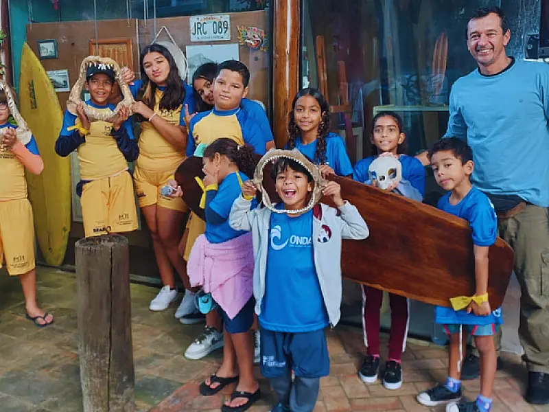 Projeto Ondas fortalece educação ambiental, esportiva e cidadã com visita ao Museu do Surf