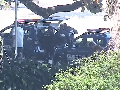 Fugitivo da Justiça acusado de homicídio é detido pela Guarda Municipal de Santos