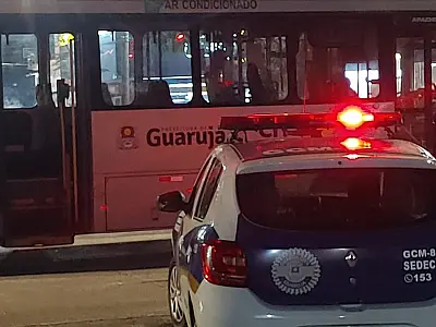 GCM de Guarujá captura indivíduo suspeito de roubar transporte coletivo
