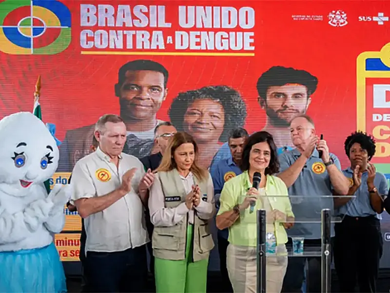 Pais não podem desperdiçar chance de vacinar contra dengue, diz Nísia Trindade