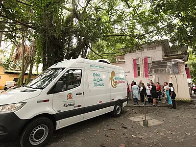 Santos apresenta unidade móvel a doadoras de leite humano