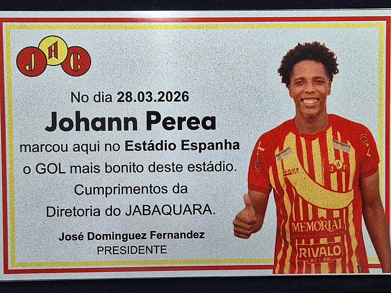 Jabaquara homenageia Perea e tem apoio da FPF para zagueiro se candidatar ao Prêmio Puskás