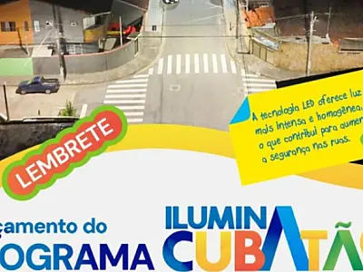 Prefeitura lança Programa Ilumina Cubatão e apresenta novo sistema de iluminação pública