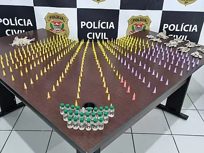 Mais de 550 porções de drogas são apreendidas em Mongaguá