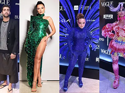 Famosos abusam das cores e apostam até em chinelo