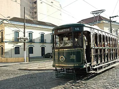 Bonde de Santos começa a operar às 13h nesta sexta