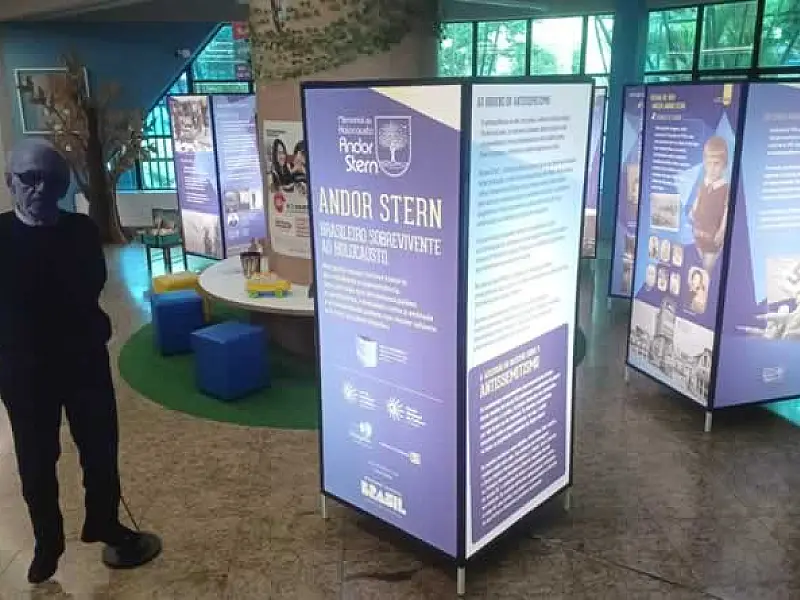 Exposição do Memorial do Holocausto chega a Santos em alusão aos 80 anos do fim da Segunda Guerra