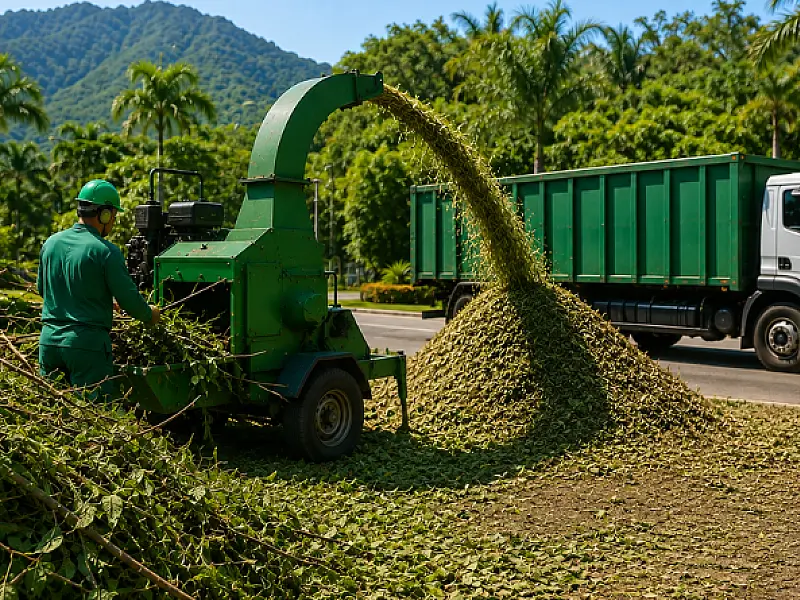 Riviera de São Lourenço transforma mais de 1,2 mil toneladas de resíduos vegetais em composto orgâni