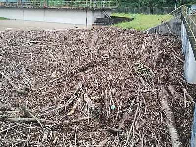 Temporal impacta estações de tratamento de água da Sabesp na Baixada Santista