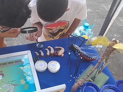 Exposição da Escola Verde e Procor marca presença em Carreata de Ogum