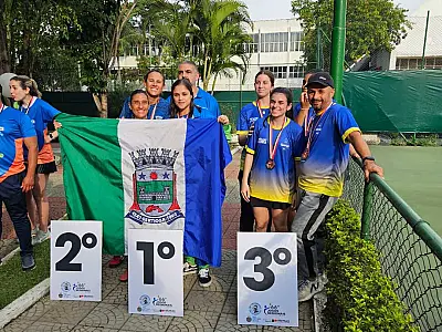 Bertioga conquista medalha de ouro inédita no tênis nos Jogos Regionais 
