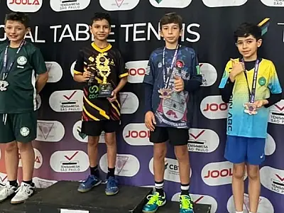 Mesatenistas de Bertioga brilham na oitava etapa da Liga Digital de Tênis de Mesa