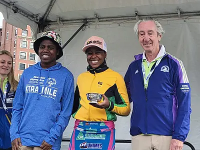 Paratleta de Santos Vanessa Cristina é bronze em corrida em Boston