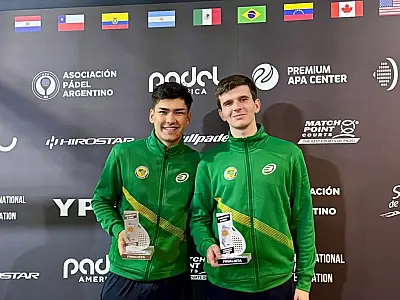 Dupla de Santos é vice-campeã no Pan-Americano de Pádel na Argentina