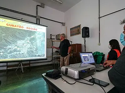 Defesa Civil de Cubatão capacita agentes de saúde do bairro Água Fria