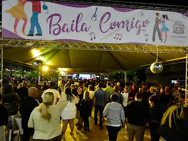 Solemar encerra programação do Baila Comigo em 2025 em Praia Grande/SP com evento nesta quinta (27)