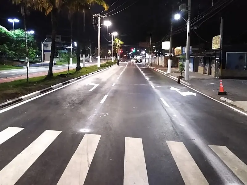 Cidade revitaliza sinalização viária na Avenida Santos Dumont