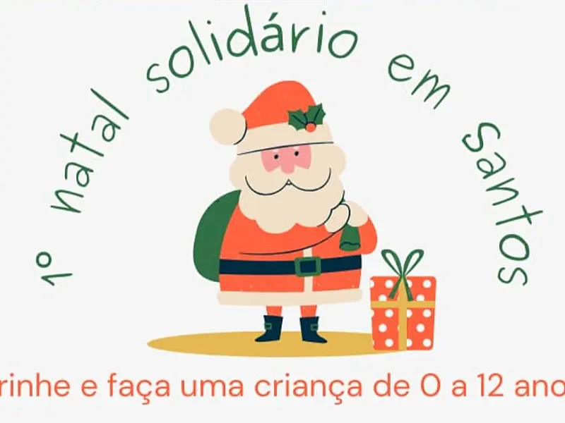 1º Natal Solidário do bairro da Alemoa acontecerá dia 17 de dezembro. Apadrinhe você também!