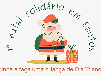 1º Natal Solidário do bairro da Alemoa acontecerá dia 17 de dezembro. Apadrinhe você também!