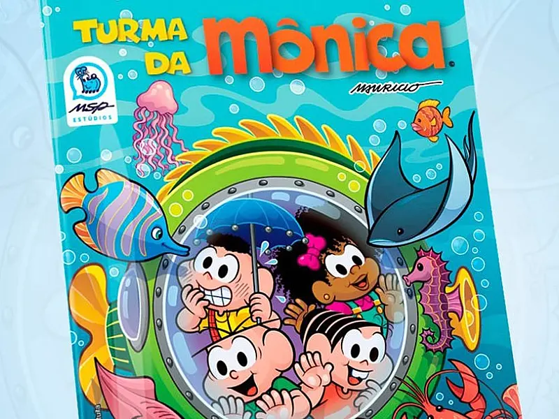 HQ da Turma da Mônica sobre o Oceano é distribuída nas férias escolares