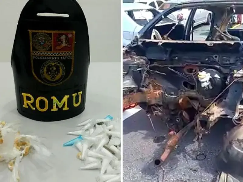 Desmanche de veículos é descoberto no Beco da Paz, em Praia Grande